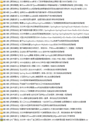 33套Java零基础入门到架构高薪视频_Javaweb开发大型企业级项目实战教程插图(1) 33套Java零基础入门到架构高薪视频_Javaweb开发大型企业级项目实战教程插图(1)