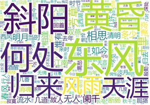 宋词词云