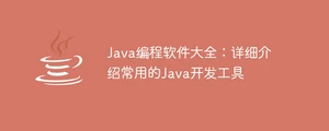 java编程软件大全：详细介绍常用的java开发工具